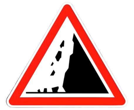 Chute de pierres